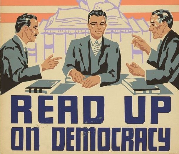 Read Up On Democracy poster