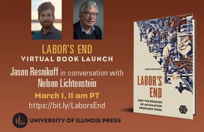 Jason Resnikoff Labor's End virtual book launch