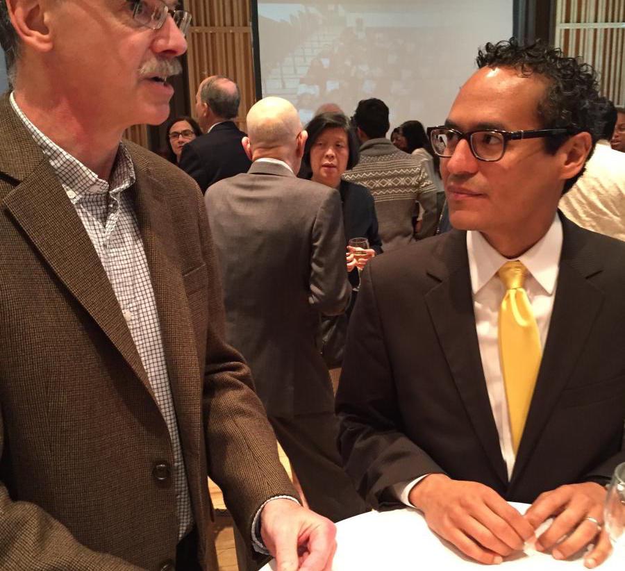 Roosevelt Montas, associate dean of Columbia College and director of the Center for the Core Curriculum, attends the renaming ceremony