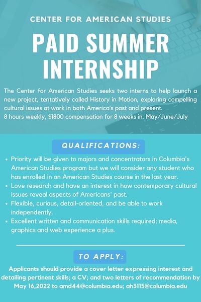 Paid Summer Internship