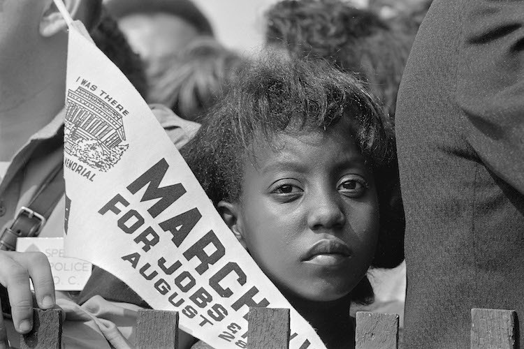 Girl in 1963 March on Washington