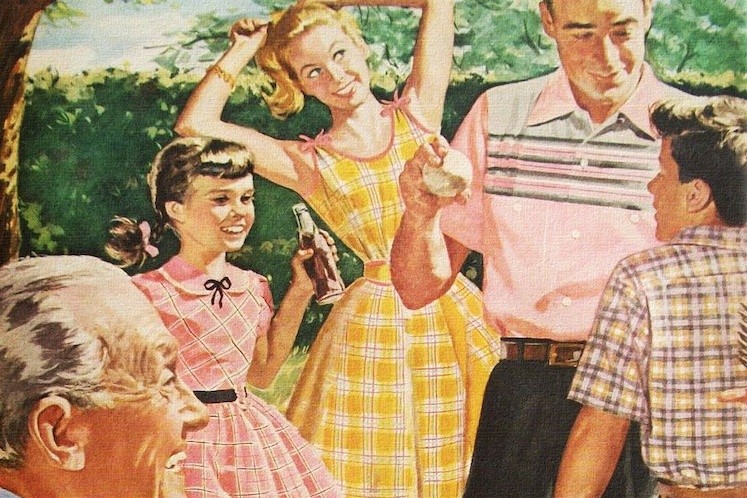 1950s ad family