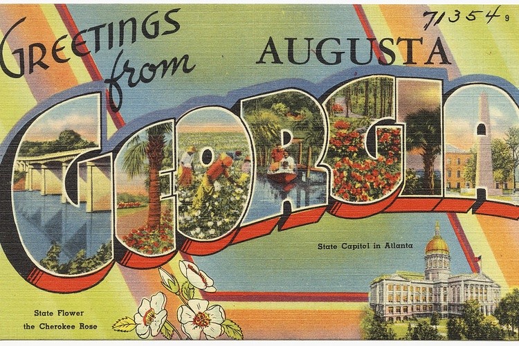 Georgia postcard