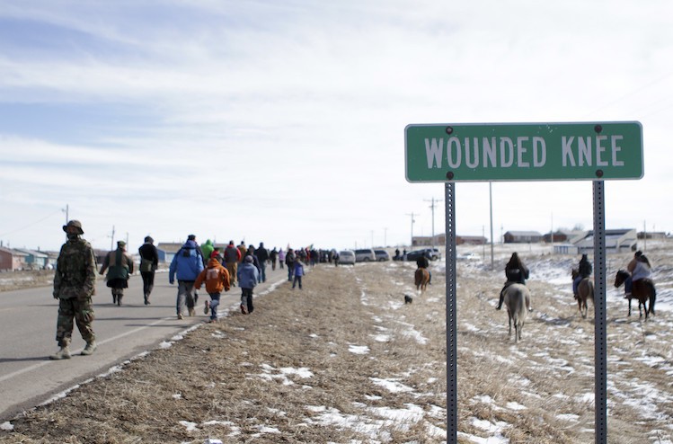 Wounded Knee sign